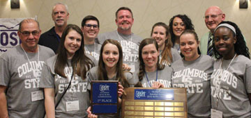 Columbus State First place Quiz Bowl w